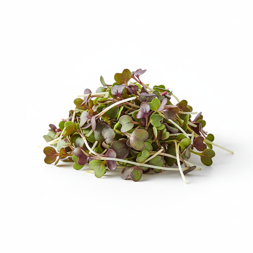 Vörös pak choi mikrozöld